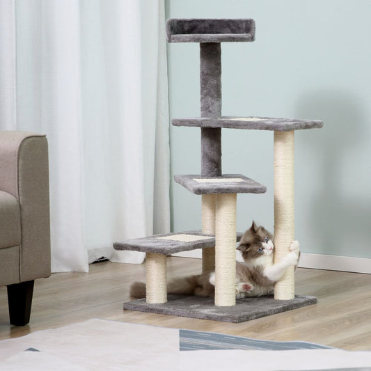 Pawhut Cat Tree: Perfect Play and Scratch Haven for Kittens