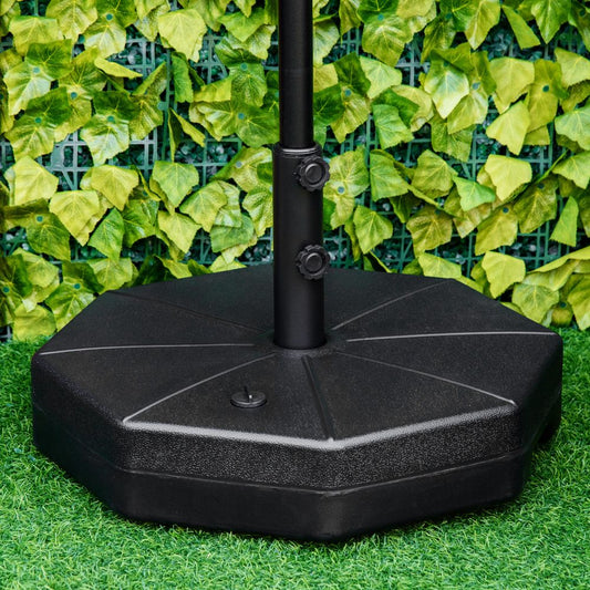 Garden Parasol Base: Holds up to 28kg Water or 40kg Sand